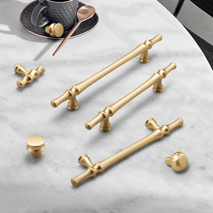 Nordic American Modern Luxury Gold Cabinet Handles