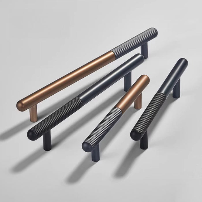 Stylish Color Matching Striped Aluminum Alloy Cabinet Handles