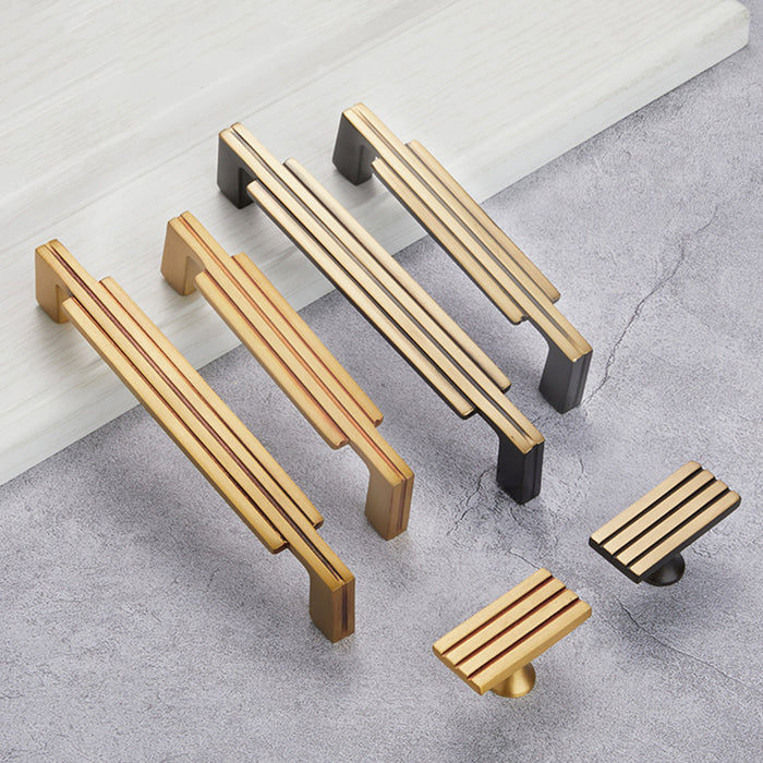 Stylish Retro Brass Kitchen Cabinet Handle