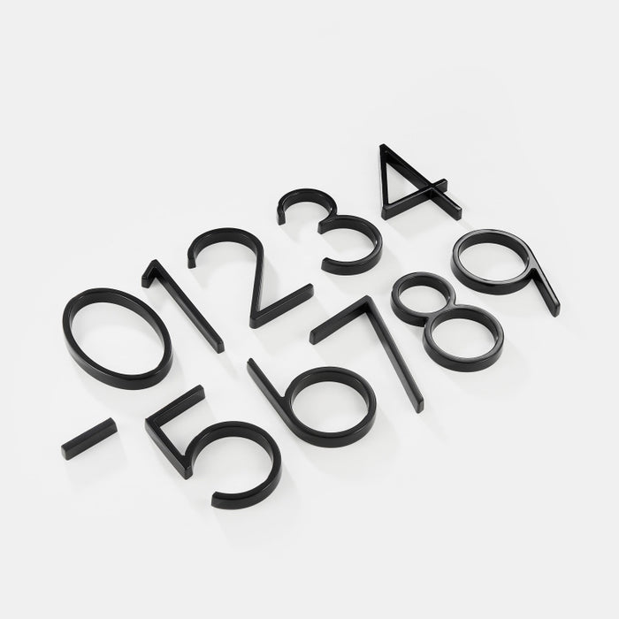 Modern Black Stainless Steel House Numbers