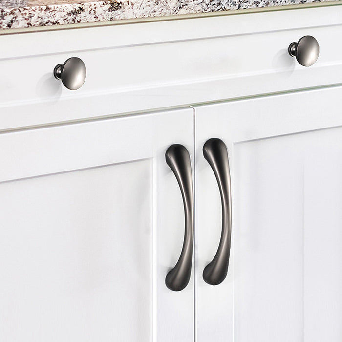 Simple Gold Modern Curved Cabinet Handles