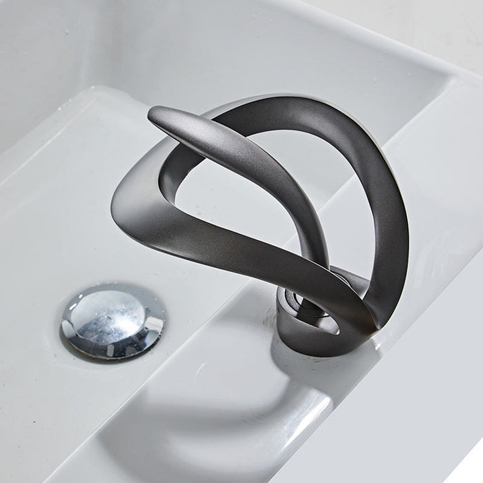 Widespread Single Handle Waterfall Bathroom Sink Faucet