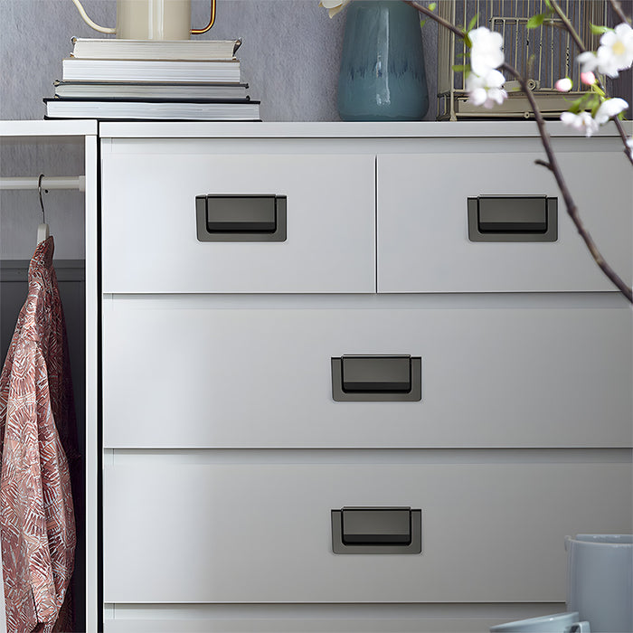 Modern Concealed Flush Pull Ring Drawer Handles