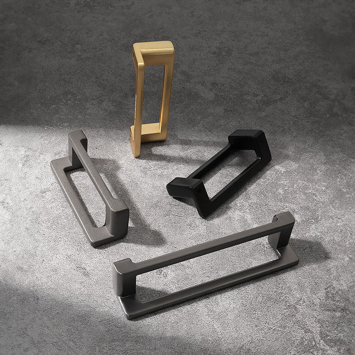 Modern Simple Zinc Alloy Cabinet Drawers Pulls