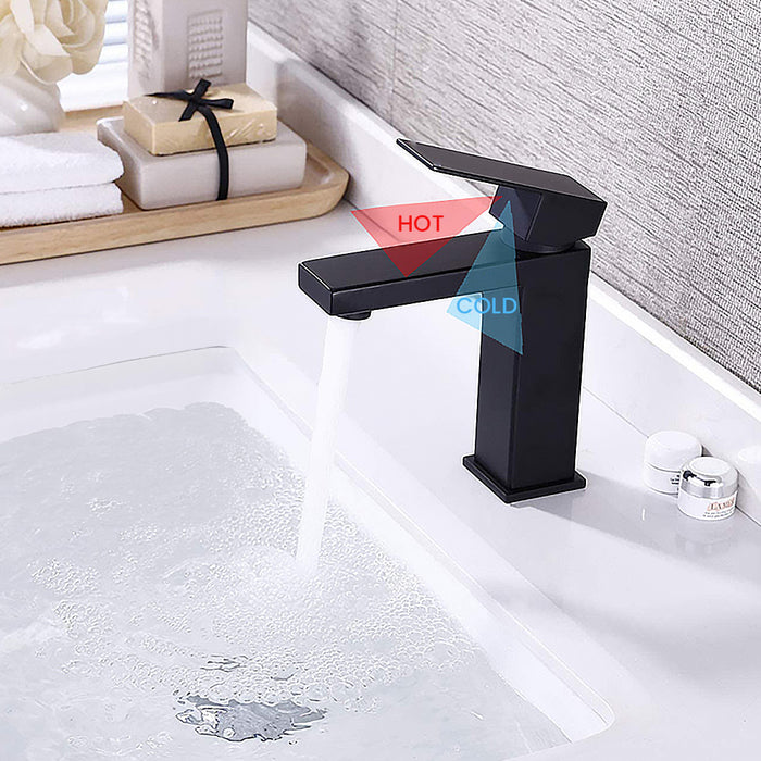 Square One-Handle Bathroom Faucet