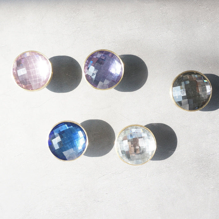 Colored European Luxury Crystal Cabinet Knobs