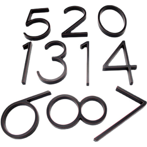 Modern Black Stainless Steel House Numbers -Homdiy