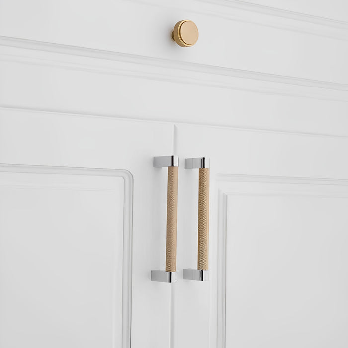 American Modern Long Cabinet Knurled Handle