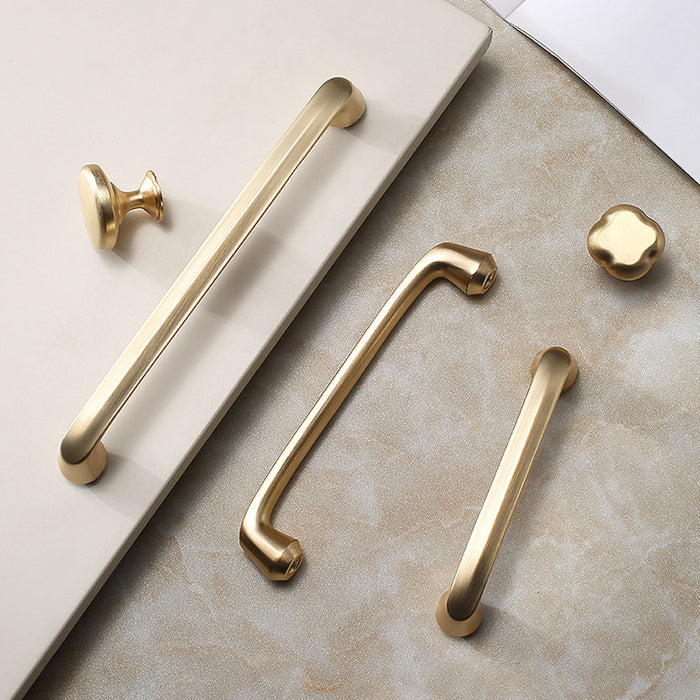 Minimalist Gold Cabinet Pull Handles for Kitchen Cupboard