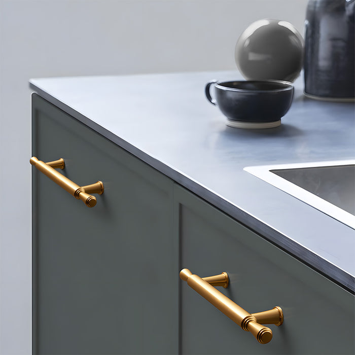 Modern Simple Gold Aluminum Alloy Kitchen Drawer Handle