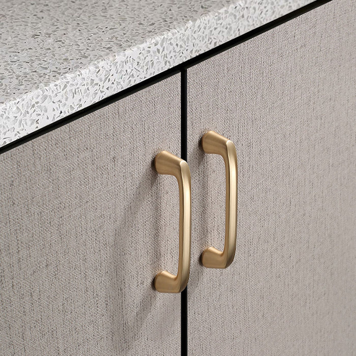 Minimalist Gold Cabinet Pull Handles for Kitchen Cupboard