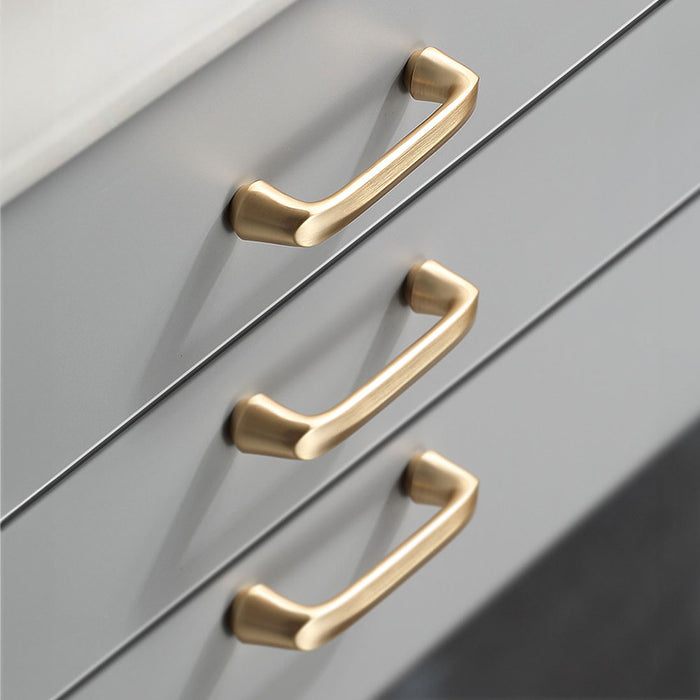 Minimalist Gold Cabinet Pull Handles for Kitchen Cupboard