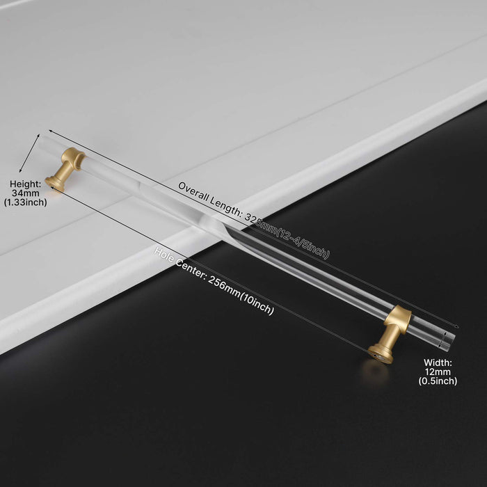 Clear Acrylic Cabinet Bar Handles