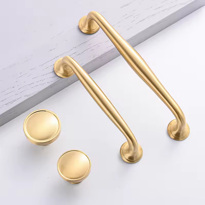 Modern Simple Brass Wardrobe Handle