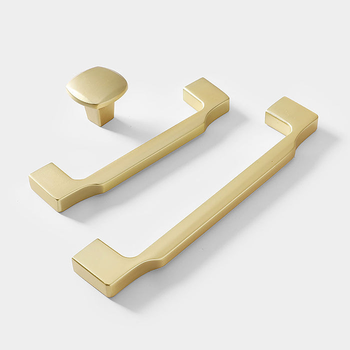 Modern Zinc Alloy Square Cabinet Pulls and Handles