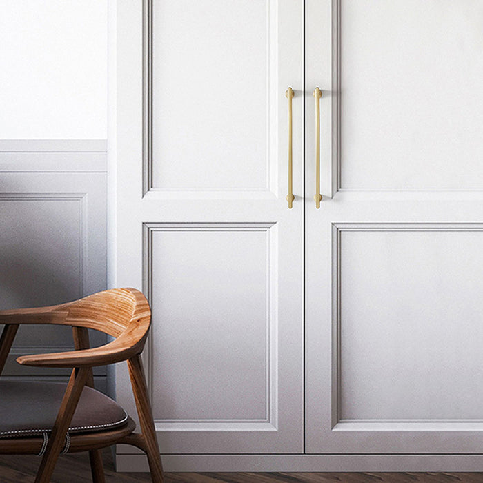 Modern Minimalist Gold and Grey Cabinet Door Handles