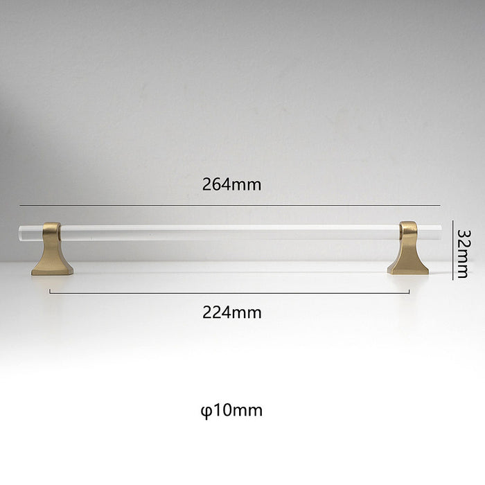 Minimalist Transparent Acrylic Handle and Knob