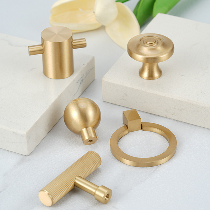 Gold Wardrobe Drawer Cabinet Pulls and Knobs