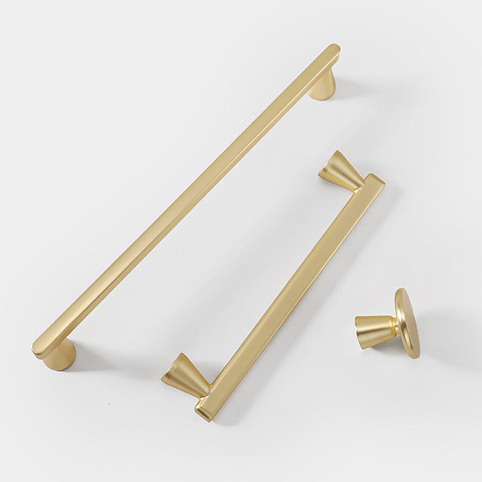 Modern Minimalist Gold and Grey Cabinet Door Handles