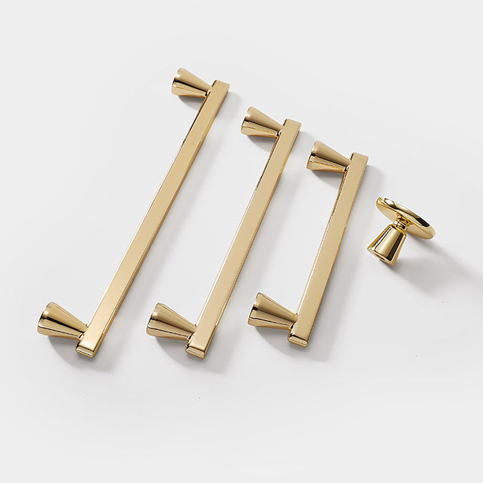 Modern Minimalist Gold and Grey Cabinet Door Handles