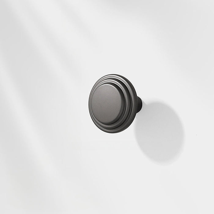 Modern Minimalist Zinc Alloy Solid Round Cabinet Drawer Handle