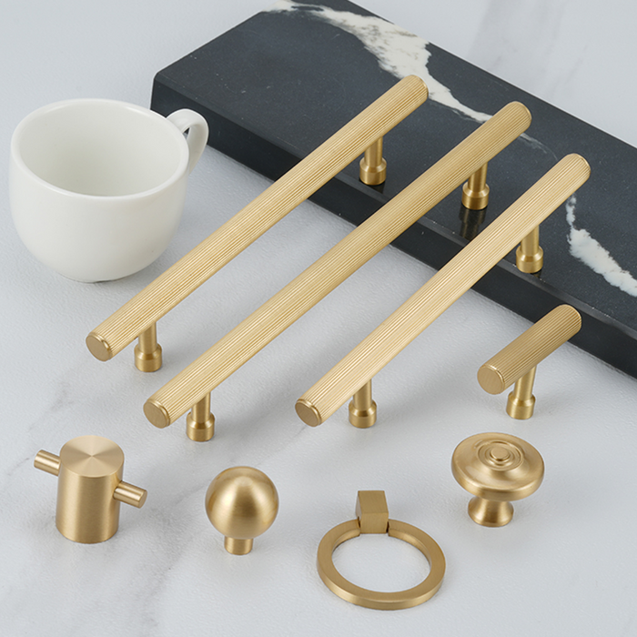 Gold Wardrobe Drawer Cabinet Pulls and Knobs