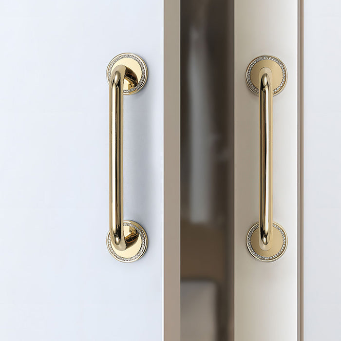 Simple Decorative Zinc Gold Alloy Kitchen Cabinet Handles