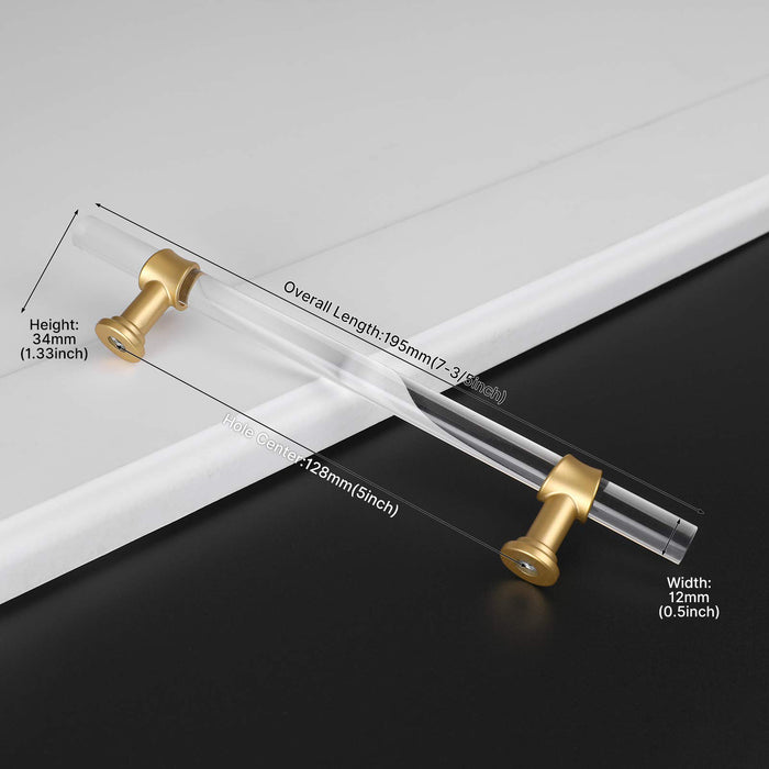 Clear Acrylic Cabinet Bar Handles