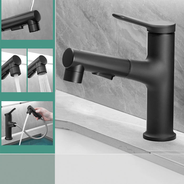 2 Modes Hot and Cold Pull-Out Bathroom Basin Faucets