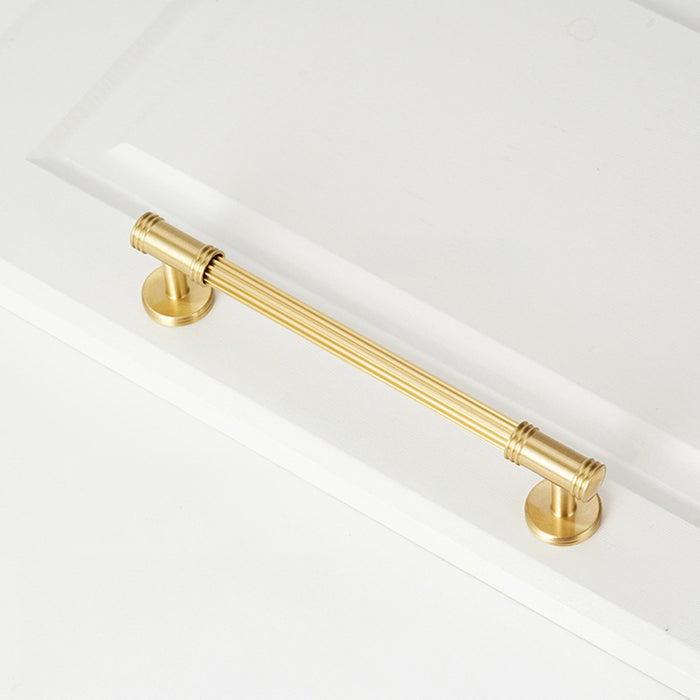 Modern French Solid Brass Cabinet Handles