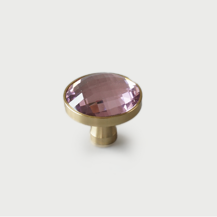 Colored European Luxury Crystal Cabinet Knobs