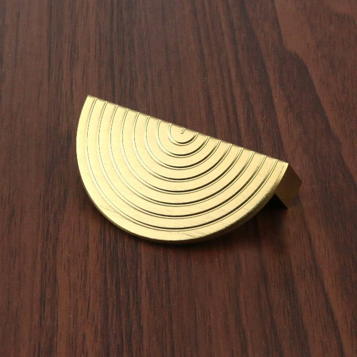 Unique Modern Semi-Circular Gold Kitchen Cabinet Door Handles