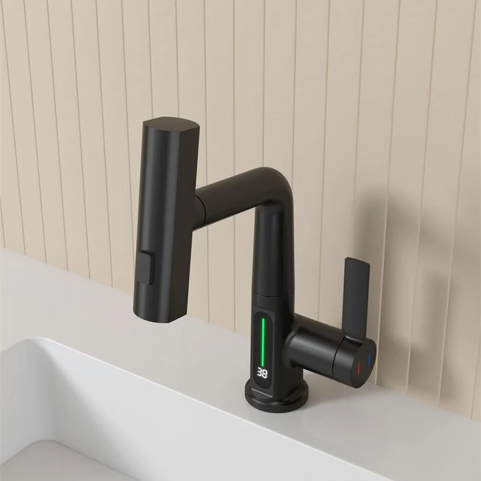 Digital Single Hole Brass Hot and Cold Water Faucet