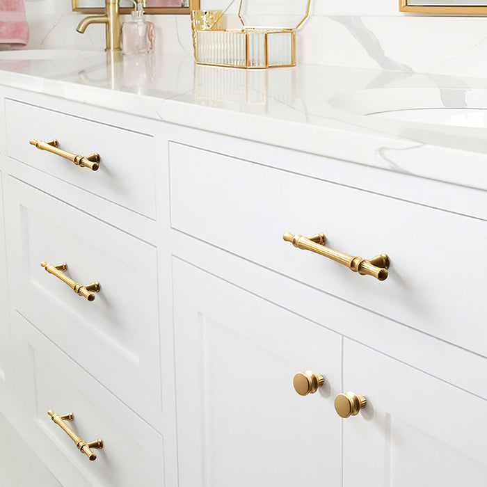 Nordic American Modern Luxury Gold Cabinet Handles