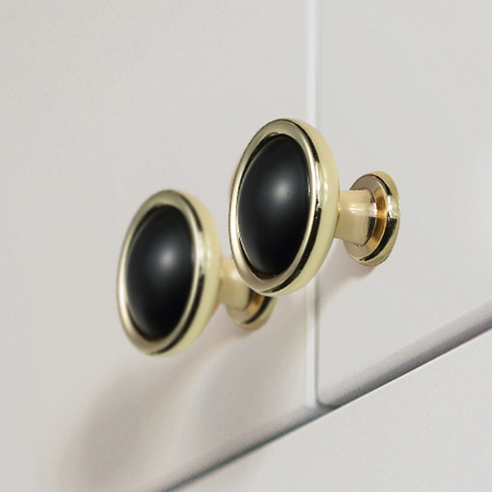 Modern Simple Wardrobe Handle Zinc Alloy Gold&Black Cabinet Pulls