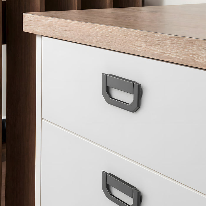 Modern Concealed Flush Pull Ring Drawer Handles