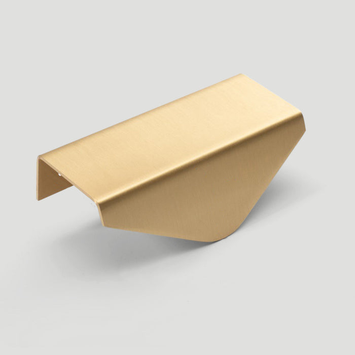 Triangle Modern Brass Gold Kitchen Cabinet Edge Pulls