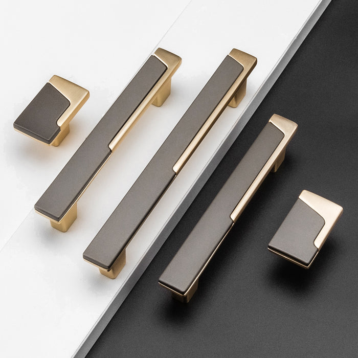 Modern Zinc Alloy Cabinet Handles Drawer Pulls