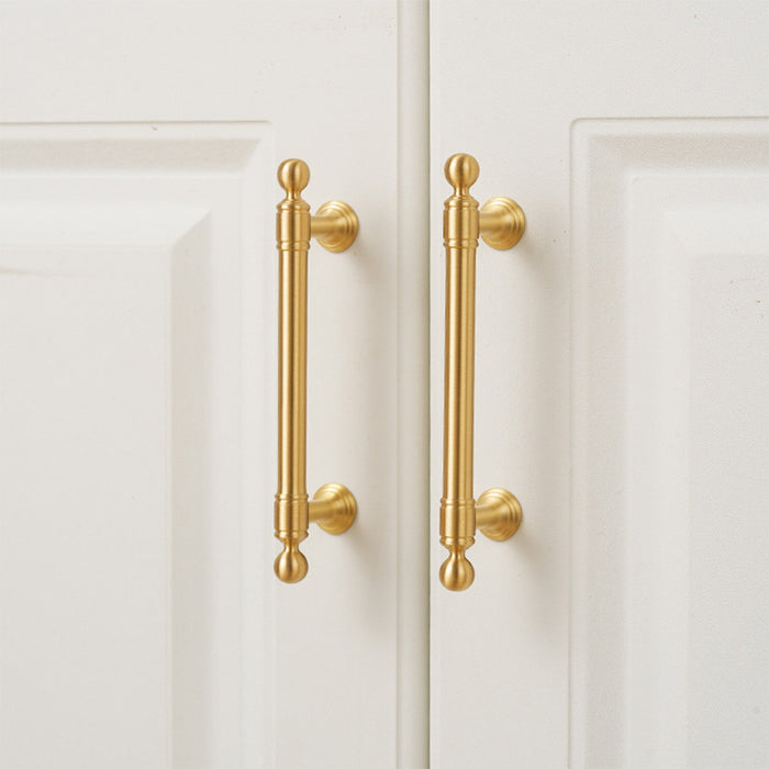 Simple Decoration Stylish Gold Brass Kitchen Cabinet Handle