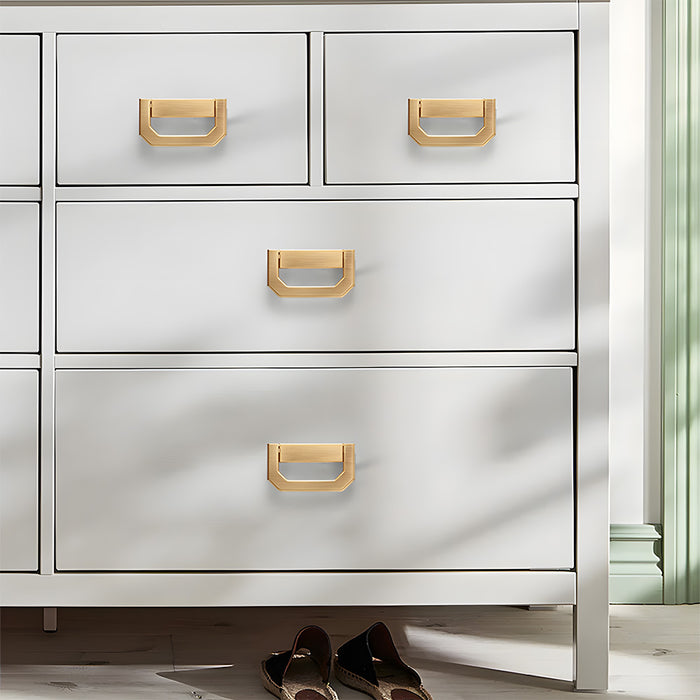 Modern Concealed Flush Pull Ring Drawer Handles