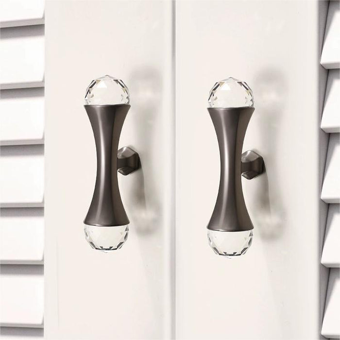 French-style Luxury Modern Zinc Alloy Crystal Cabinet Door Handle