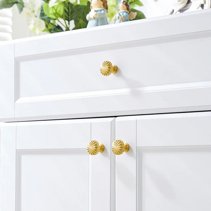 Solid Brass Furniture Hardware Single Hole Knobs