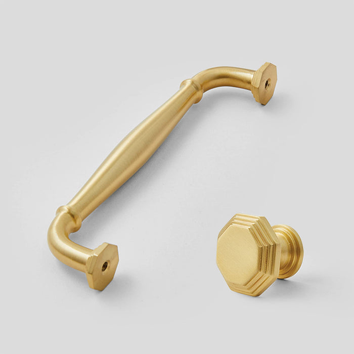 Contemporary Gold Brass Furniture Cabinet Handle And Knobs For Kitchen