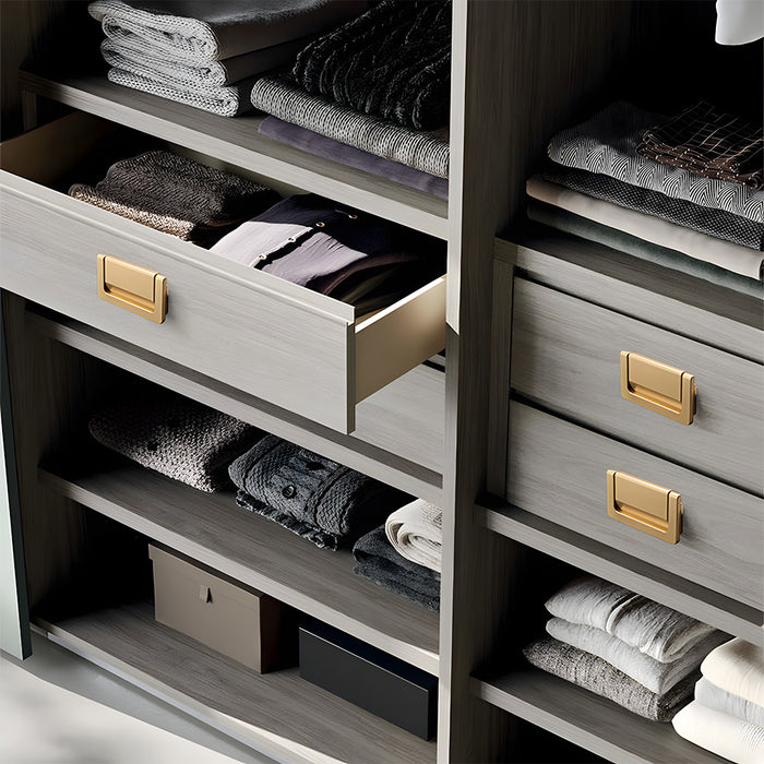 Modern Concealed Flush Pull Ring Drawer Handles