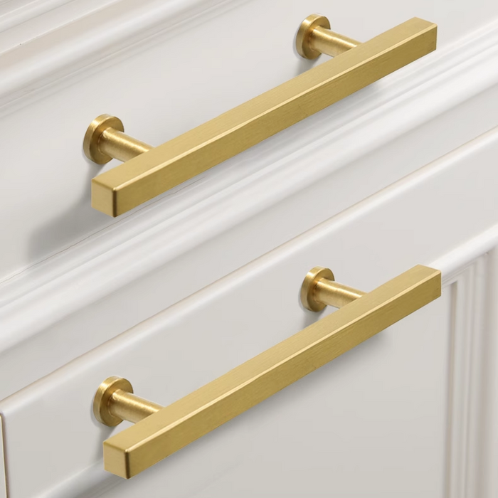 Modern Elegant Brass Kitchen Cabinet Handles