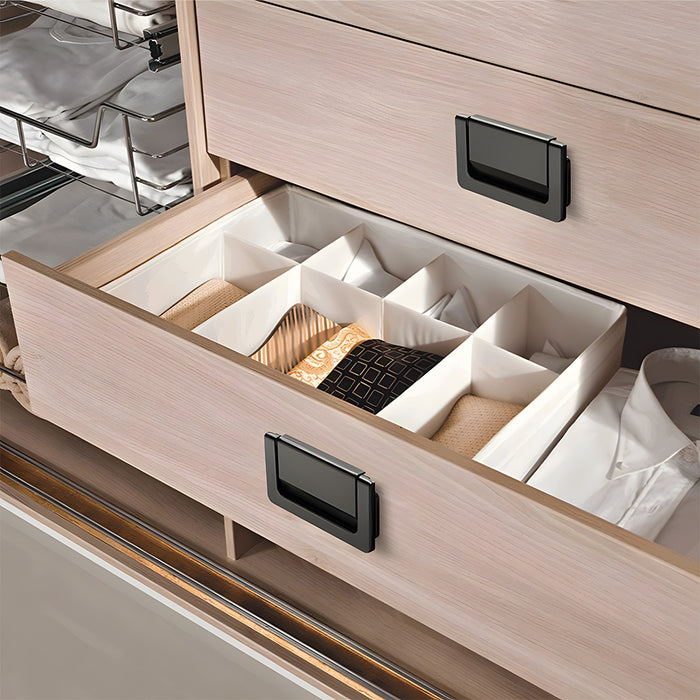 Modern Concealed Flush Pull Ring Drawer Handles