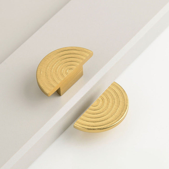 Unique Modern Semi-Circular Gold Kitchen Cabinet Door Handles