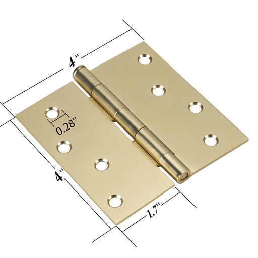 Gold-Plated Quadrant Hinge Large 60x56mm