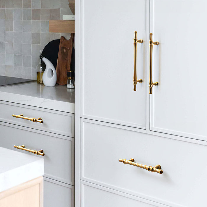 Nordic American Modern Luxury Gold Cabinet Handles