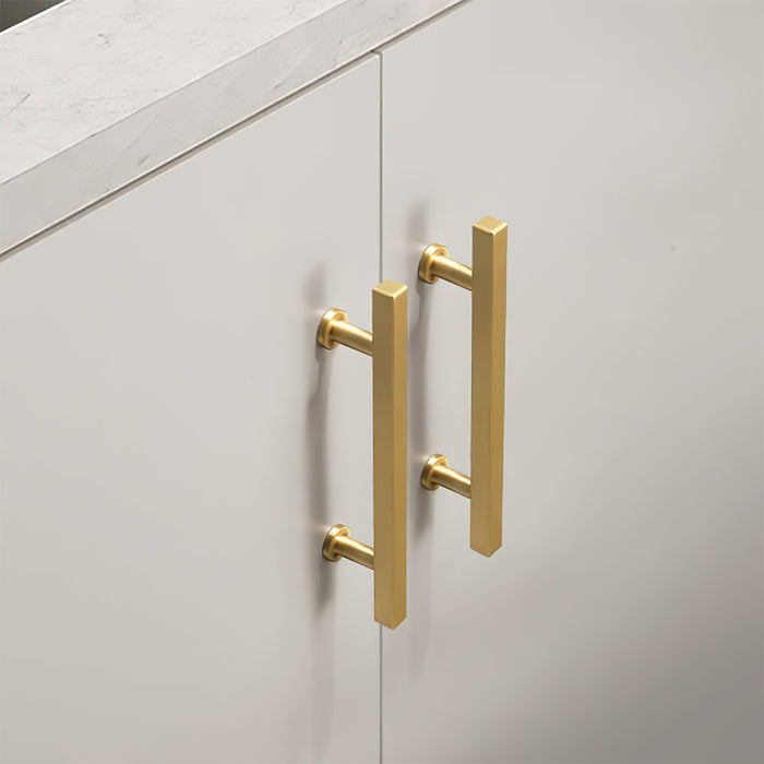 Modern Elegant Brass Kitchen Cabinet Handles